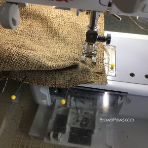 sewing the corner 2
