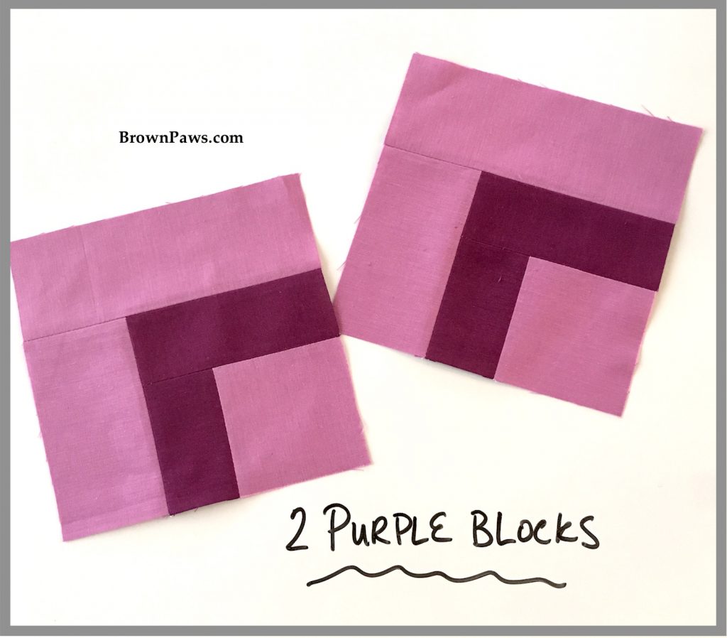 Finished Purple blocks