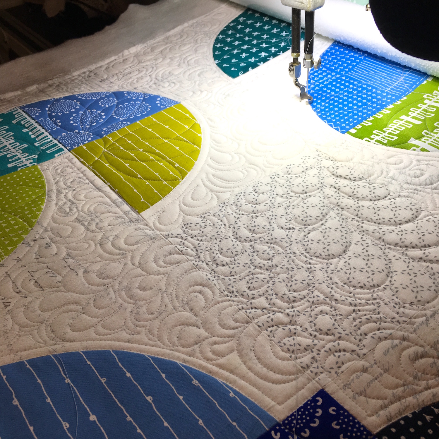 Drunken Blueberry Quilt Finish Brown Paws Quilting